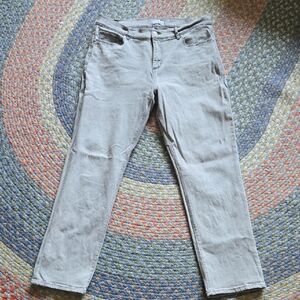 LOFT The Girlfriend Soft Gray Denim